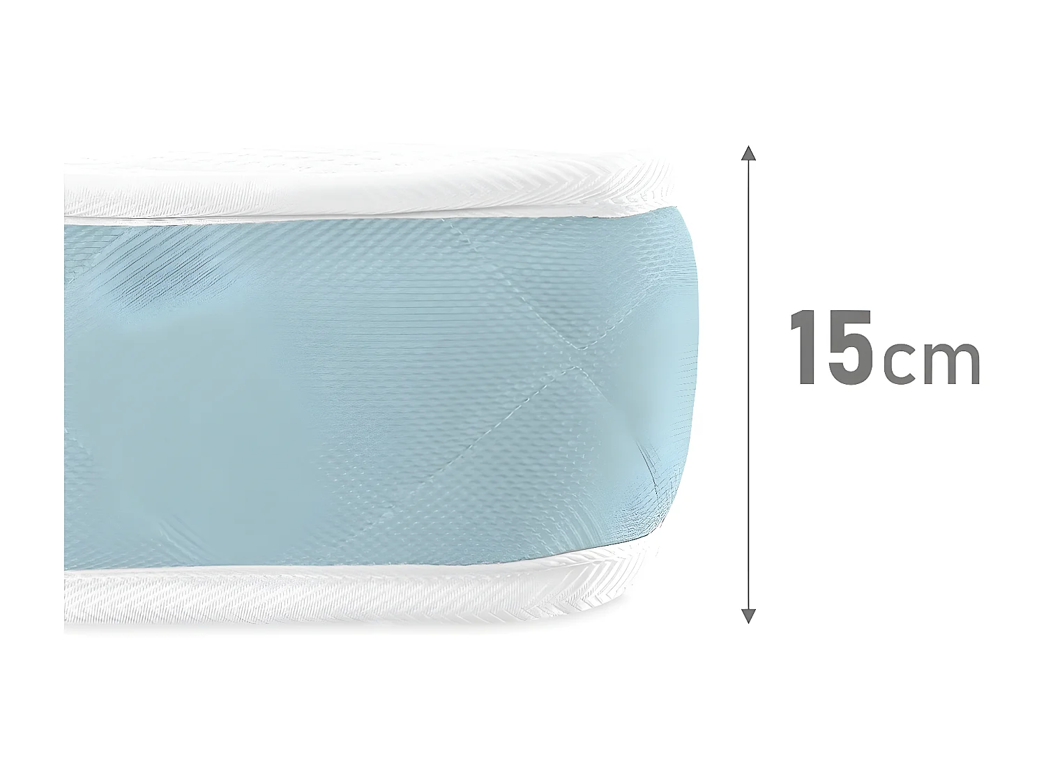 Colchon visco 15 Viscoelastico AMUEBLATEONLINE (160CM X 190CM X 15CM ALTO)