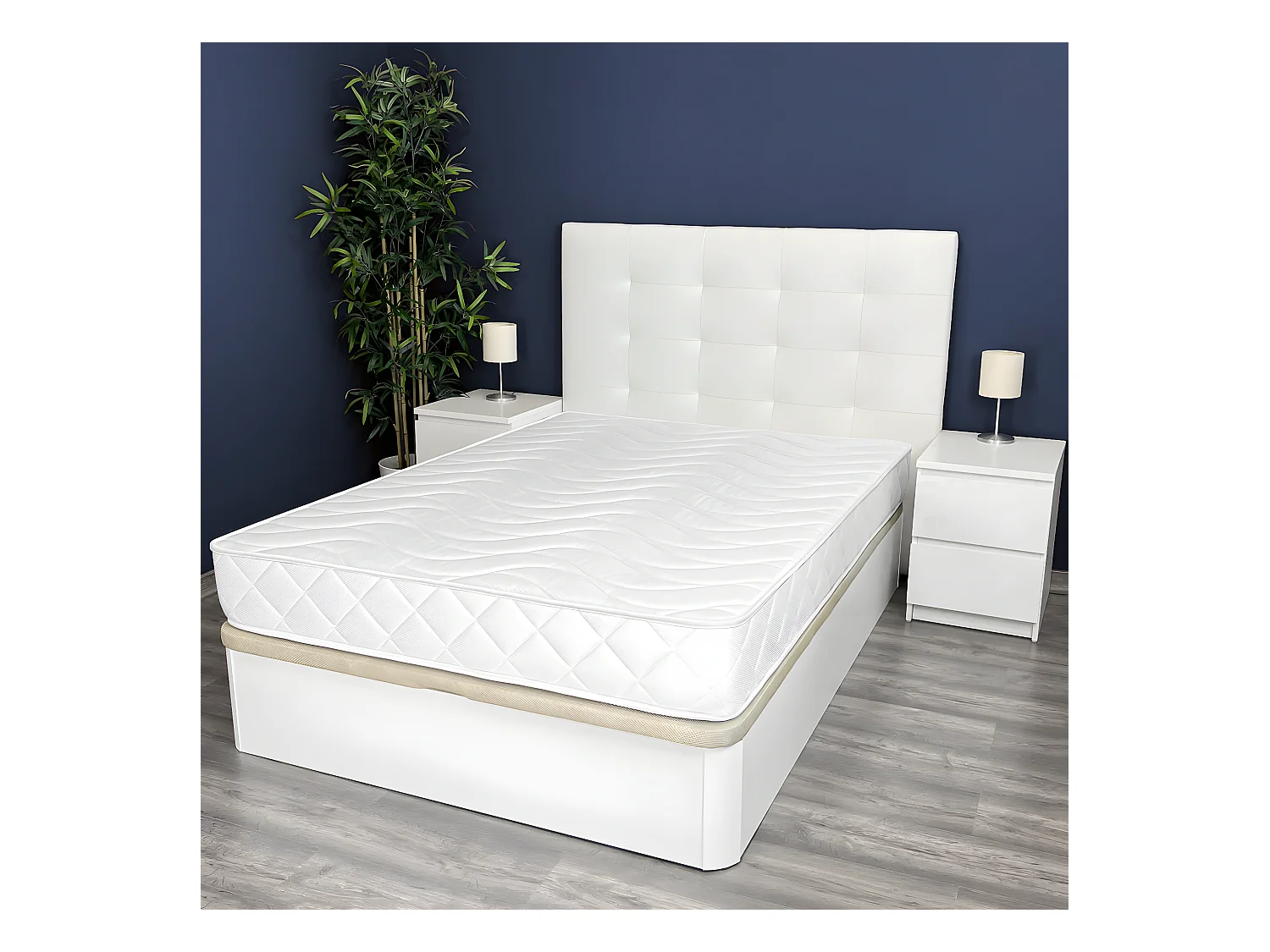 Colchon viscowhite Viscoelastico AMUEBLATEONLINE (200CM X 200CM X 20CM ALTO)