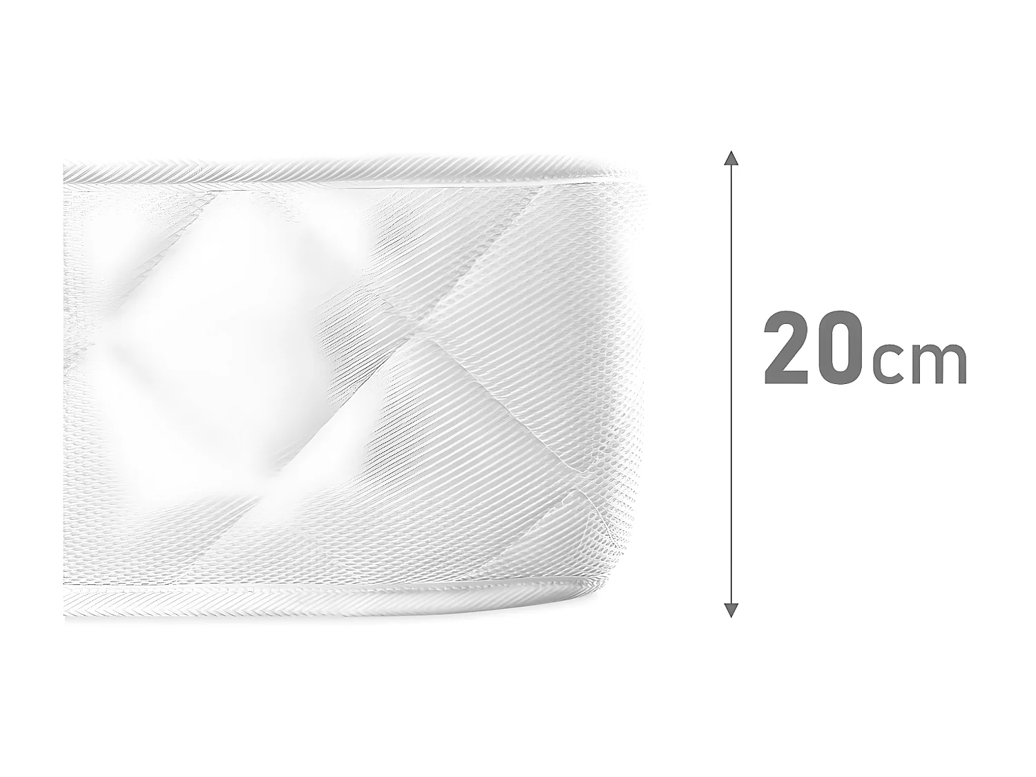 Colchon viscowhite Viscoelastico AMUEBLATEONLINE (80CM X 190CM X 20CM ALTO)