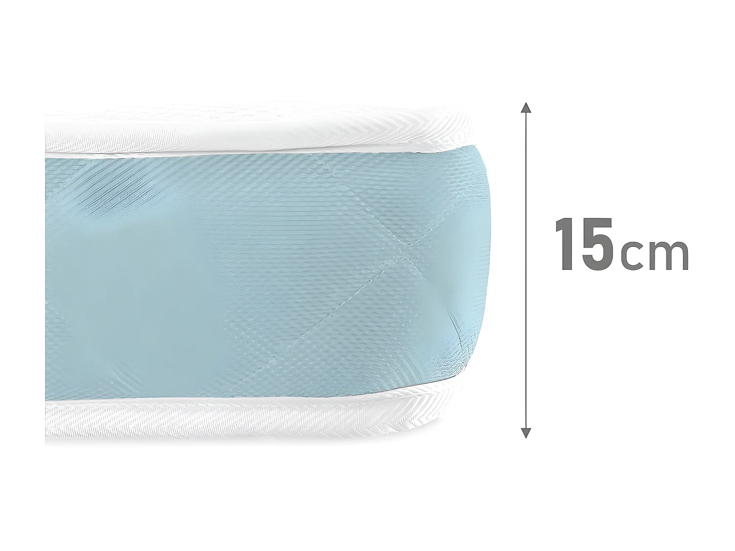 Colchon visco 15 Viscoelastico AMUEBLATEONLINE (80CM X 200CM X 15CM ALTO)