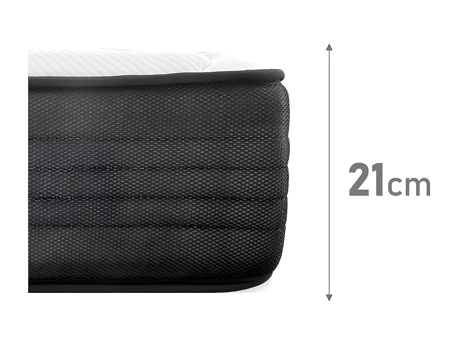 Colchon viscobox Viscoelastico, Muelle ensacado AMUEBLATEONLINE (120CM X 200CM X 21CM ALTO)