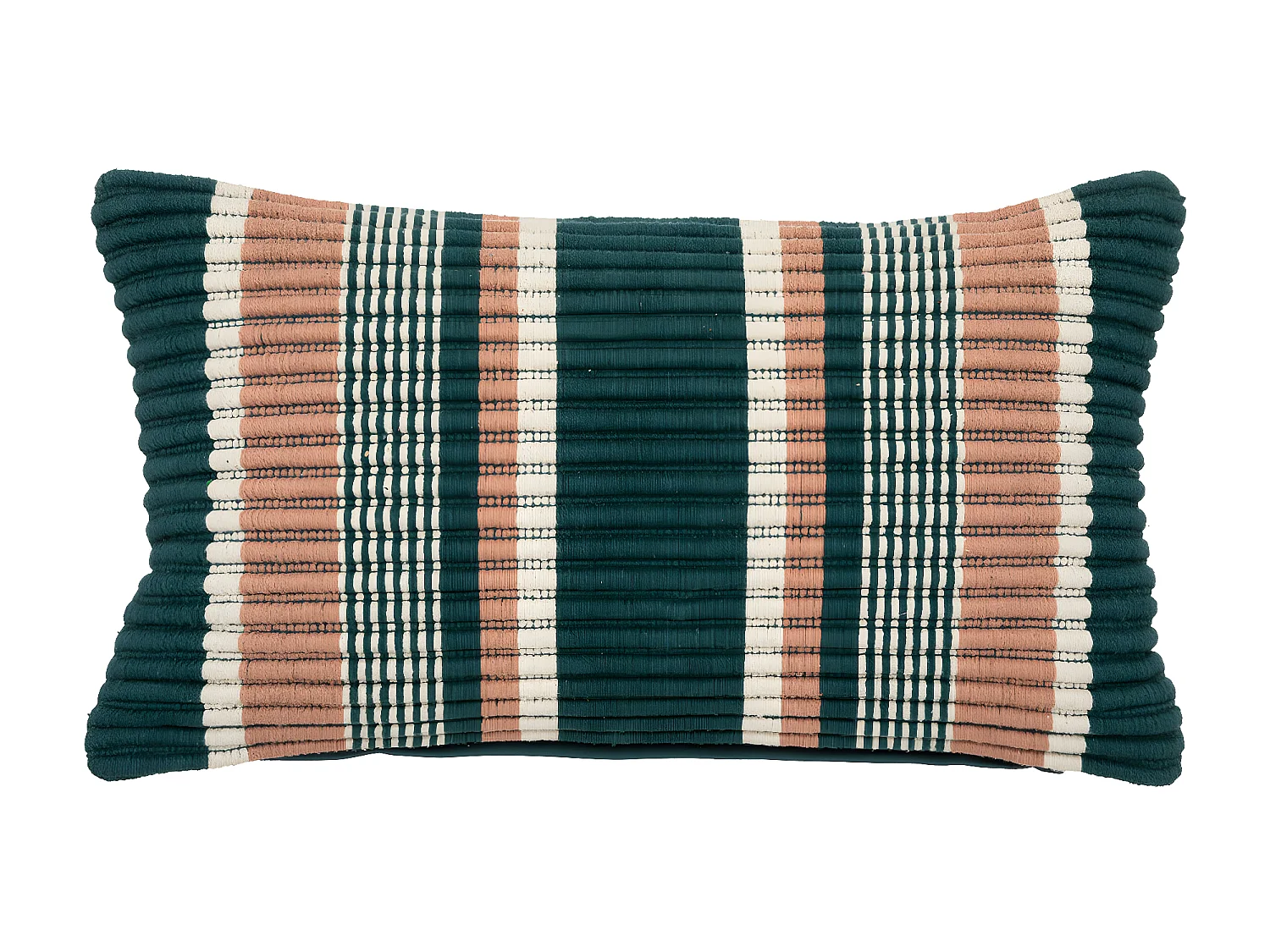 Cojín texturizado a rayas