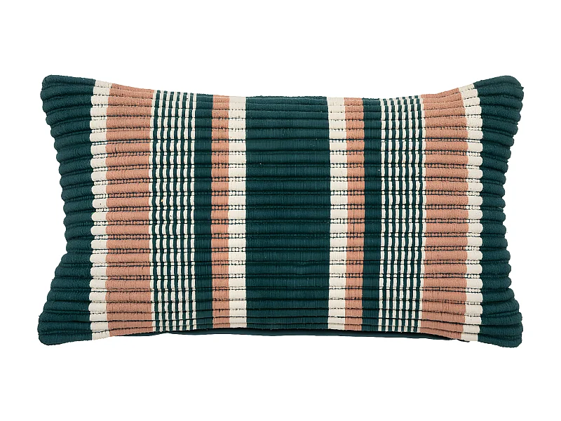 Cojín texturizado a rayas