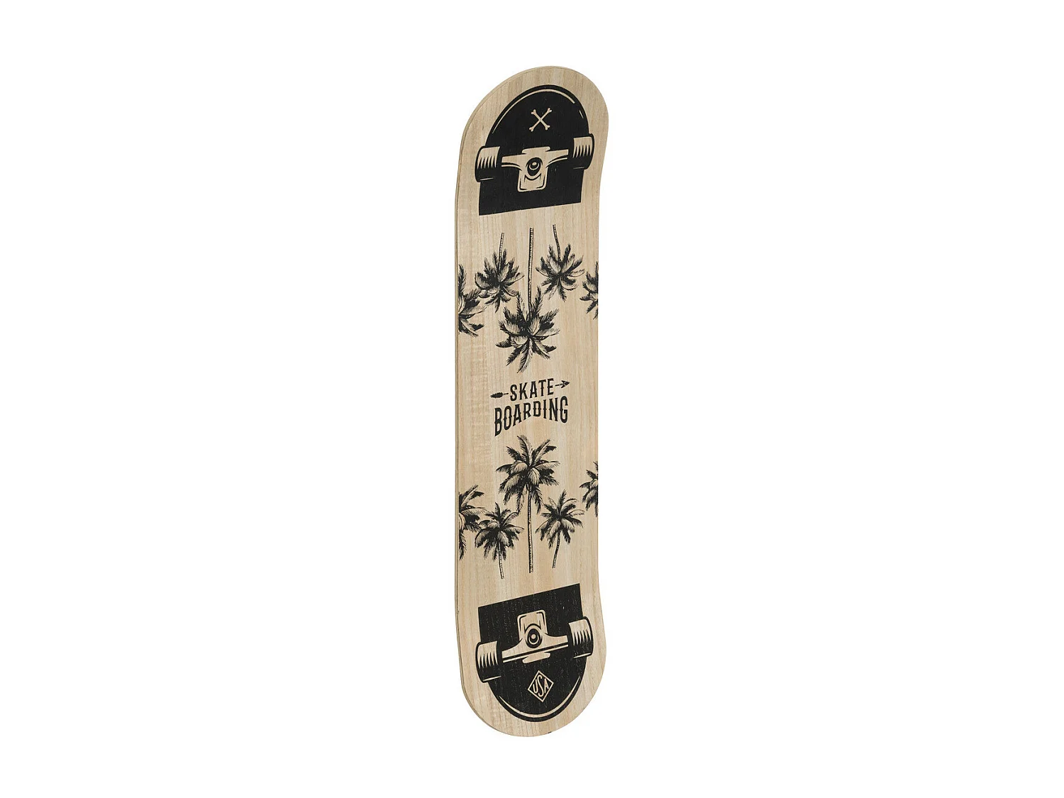 Déco murale Planche de Skateboard en bois 20 x 80 cm
