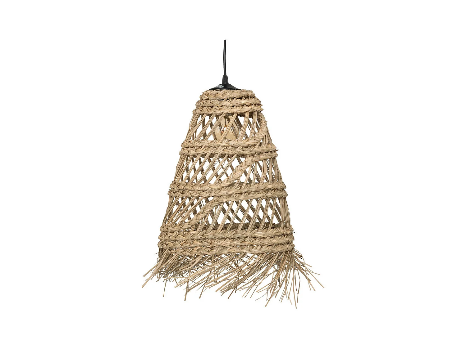 Luminaire Suspension en Roseau naturel D 28 cm