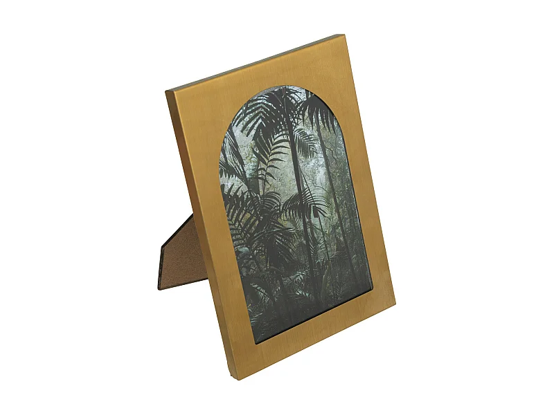 Cadre photo en métal doré et verre pour Photo 10 x 15 cm