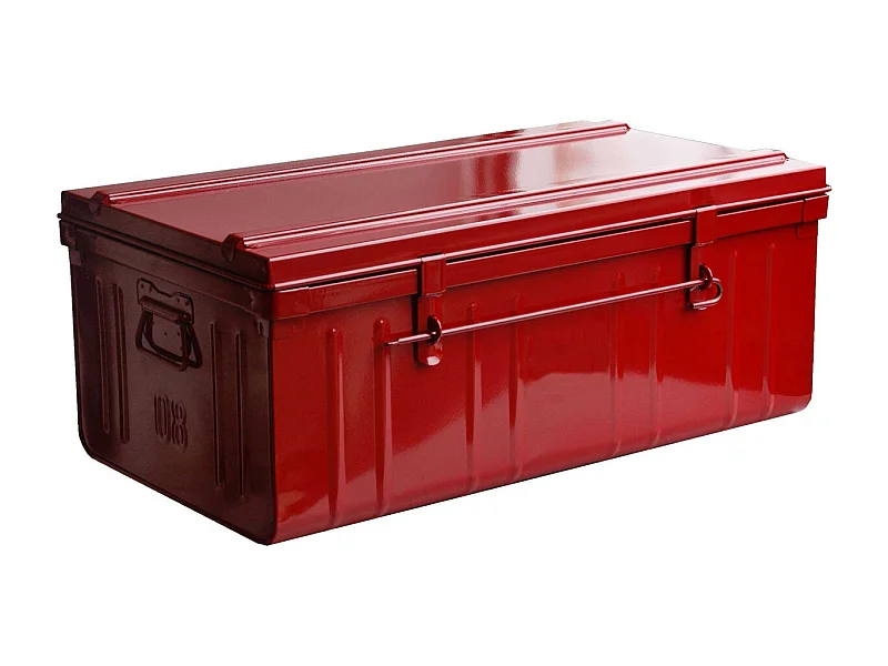 Cantine de rangement Premium en acier rouge 95 litres