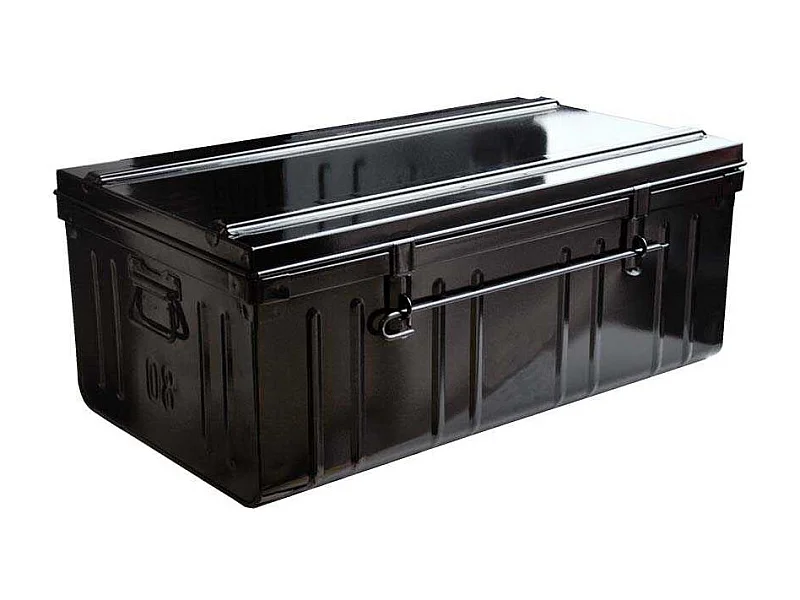 Cantine de rangement Premium en acier noir 95 litres