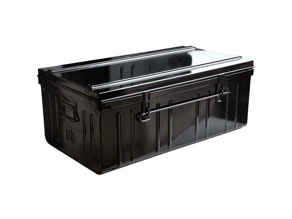 Cantine de rangement Premium en acier noir 95 litres