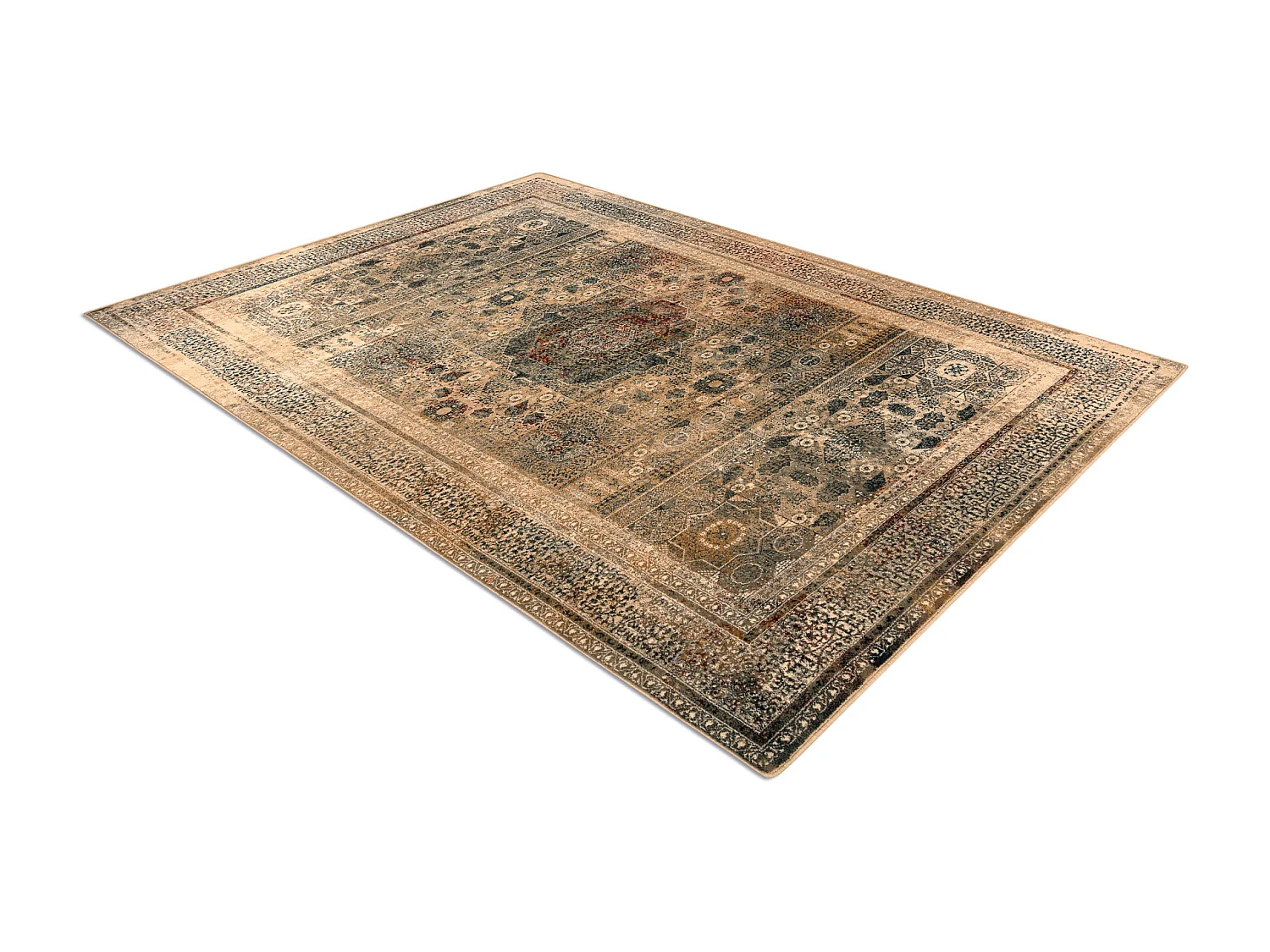 Tapijt OMEGA MAMLUK Rozet vintage crème 135x200 cm