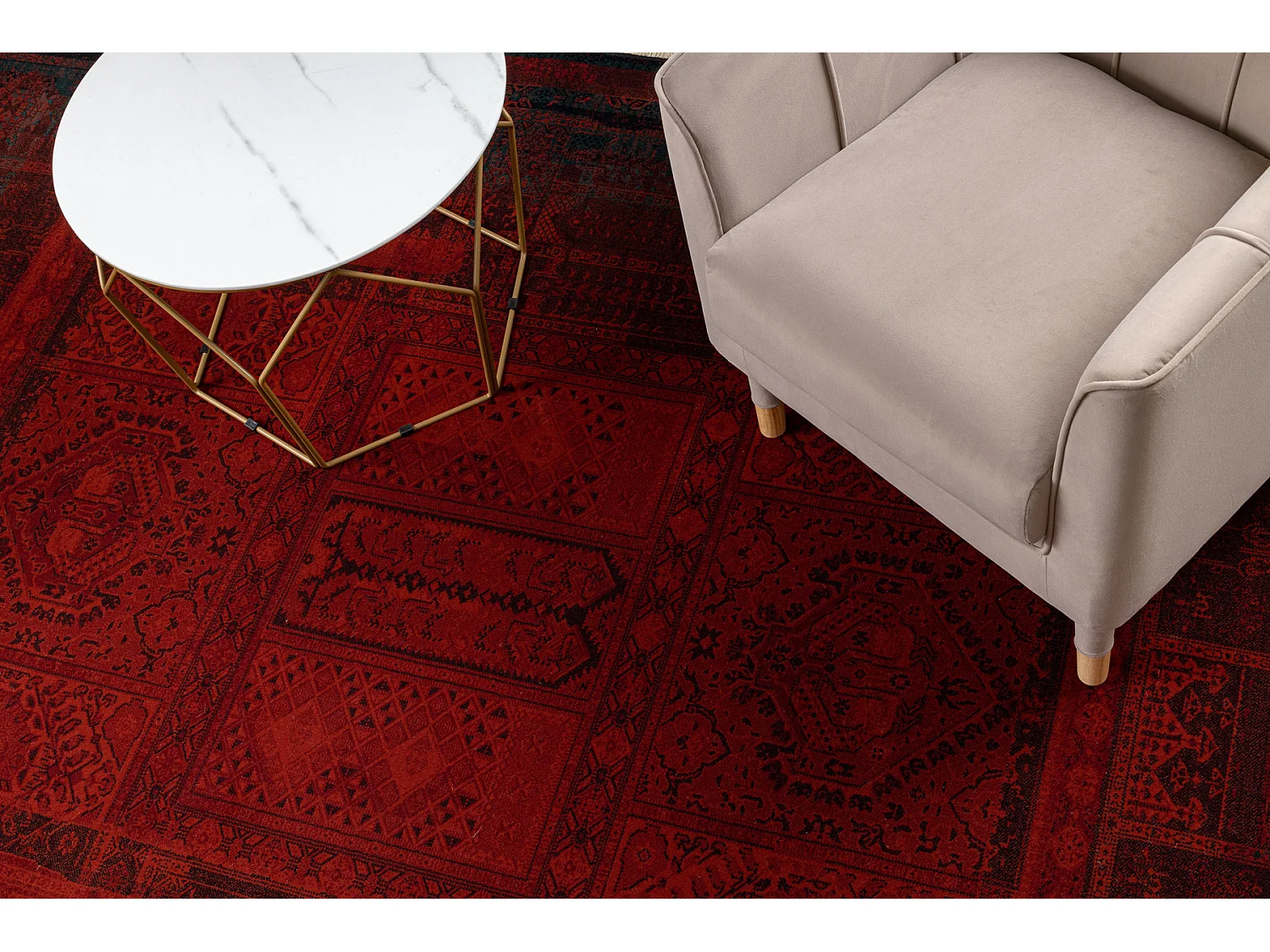 Tapis en laine SUPERIOR NAKBAR PREMIUM oriental rubis 300x400 cm