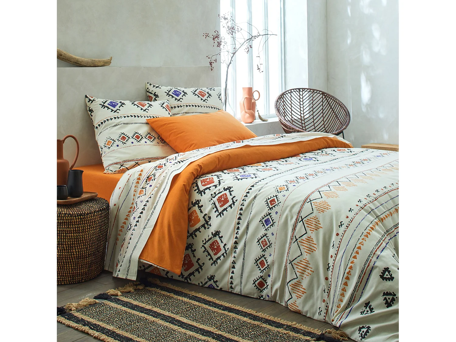 Parure de lit imprimé Colors 200x200