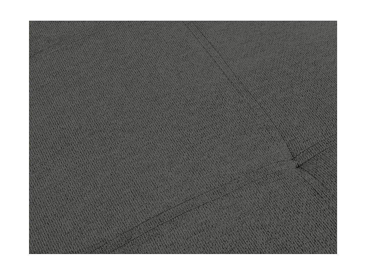 Canapé d'angle 3 places réversible Auguste convertible avec dossier haut en tissu - Gris - L239 x P155 x H98cm - Loungitude