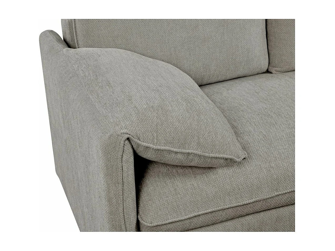 Canapé d'angle réversible 3 places Martin convertible en tissu - Gris - L233 x P159 x H96cm - Loungitude