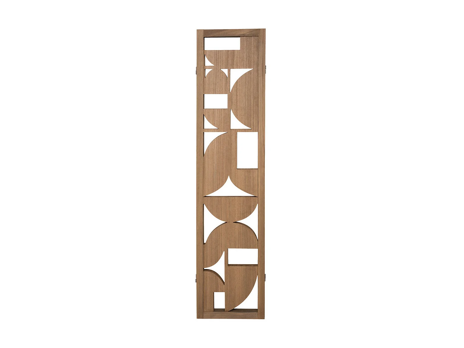 Paravent en Bois Marron design graphique moderne H 170 cm