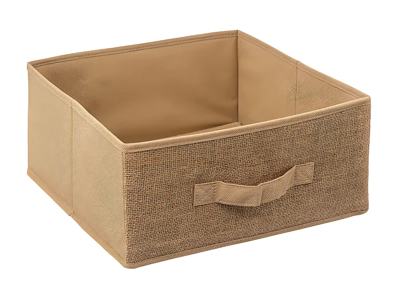 Boîte de rangement Toile de Jute 31 x 31 x 15 cm