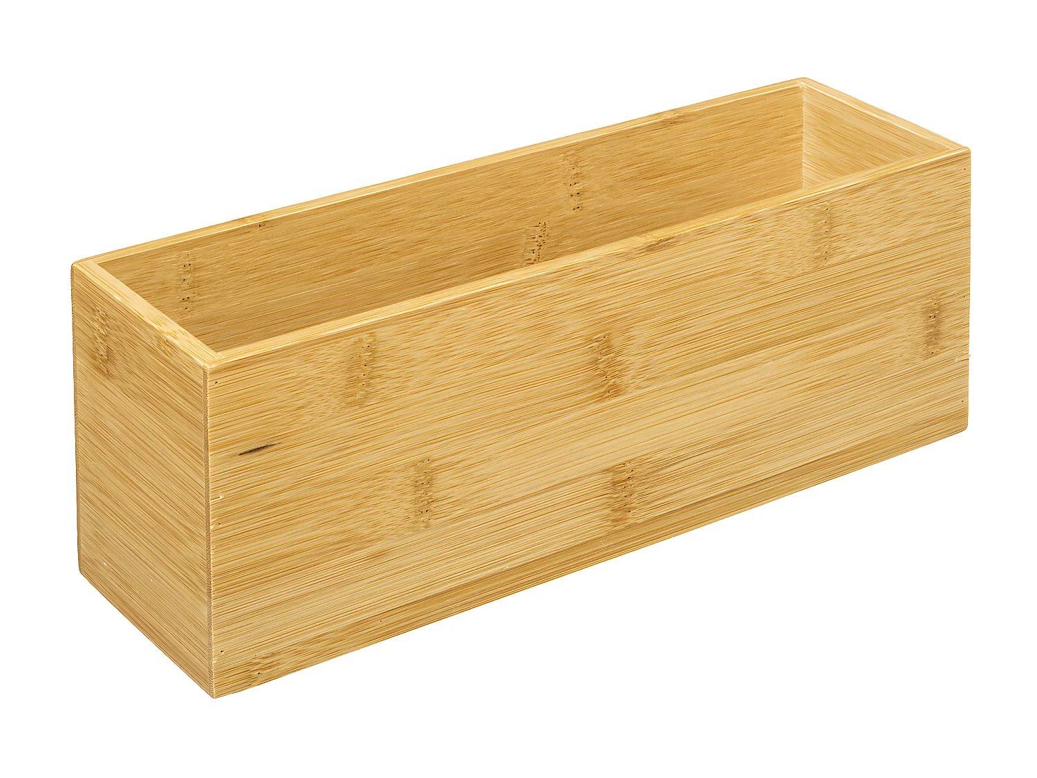 Organiseur Rangement maquillage 3 Boites en Bambou et 1 plateau Noir charbon