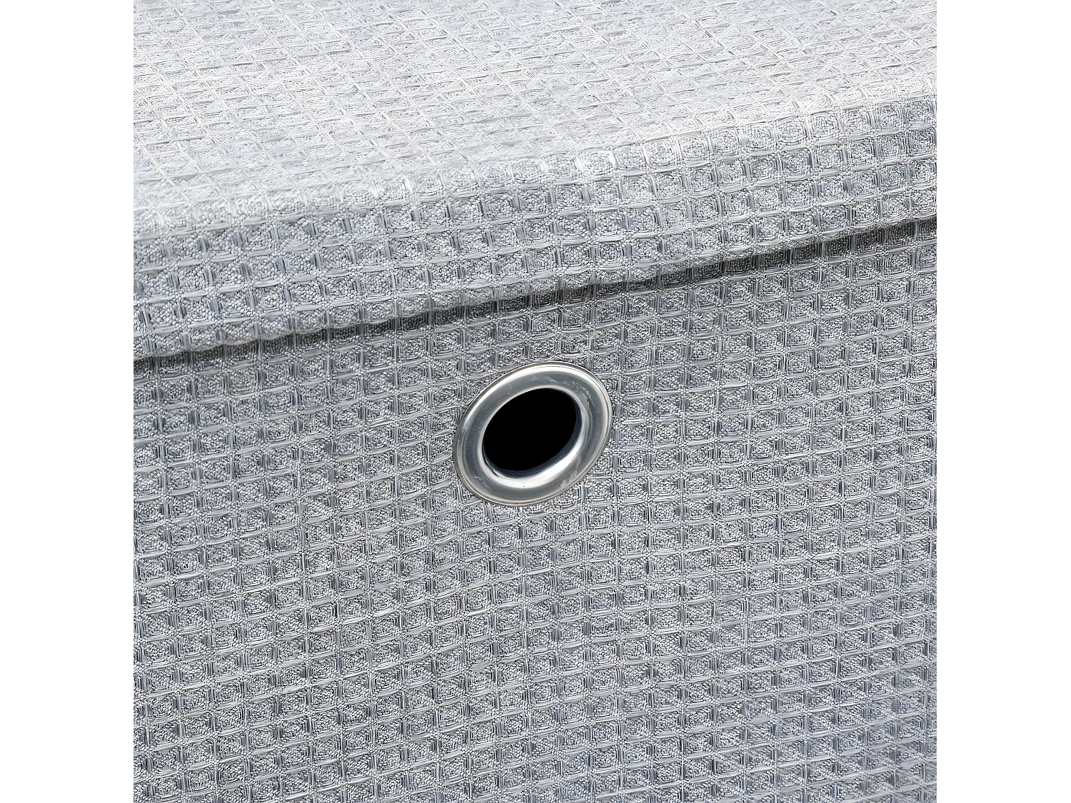Boite de rangement avec couvercle 31 x 31 x 31 cm tissu Gris