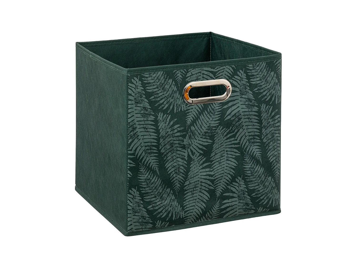 Boîte de rangement Vert avec déco 31 x 31 x 31 cm