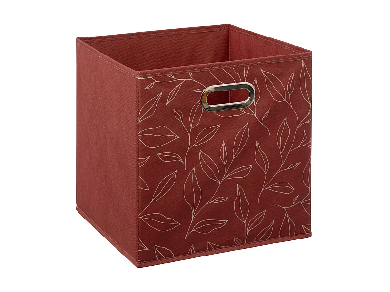 Boîte de rangement Terracotta avec déco 31 x 31 x 31 cm