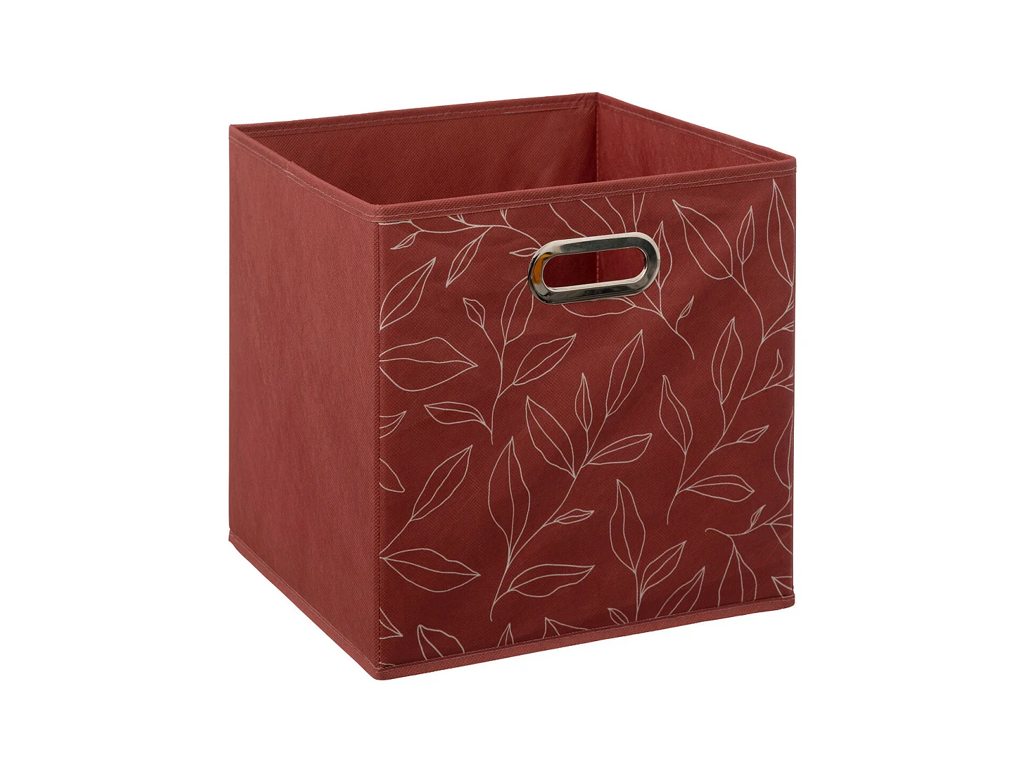 Boîte de rangement Terracotta avec déco 31 x 31 x 31 cm