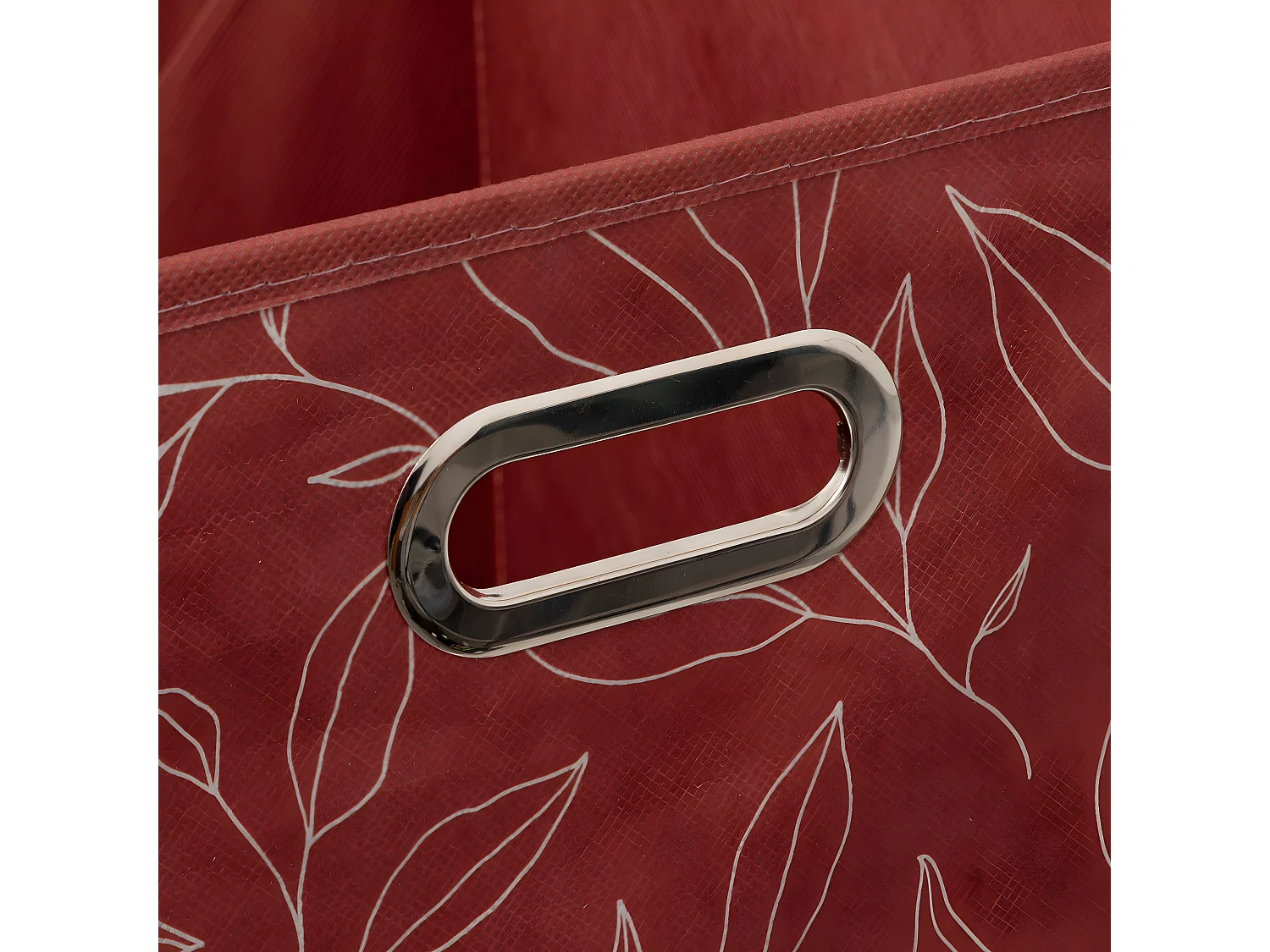 Boîte de rangement Terracotta avec déco 31 x 31 x 31 cm