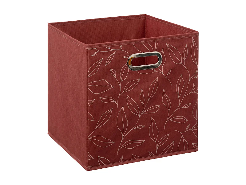 Boîte de rangement Terracotta avec déco 31 x 31 x 31 cm