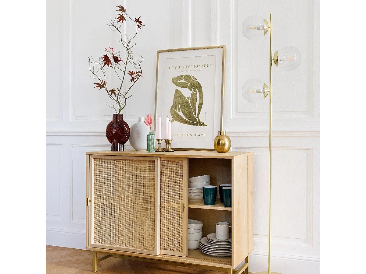 Gerade Stehleuchte 35 x 25 x 162 cm