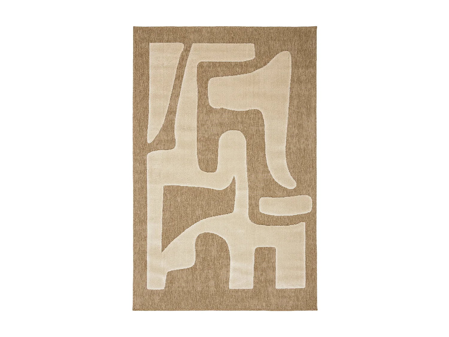 Tapis de salon - Palma - graphique - Blanc - 200x290