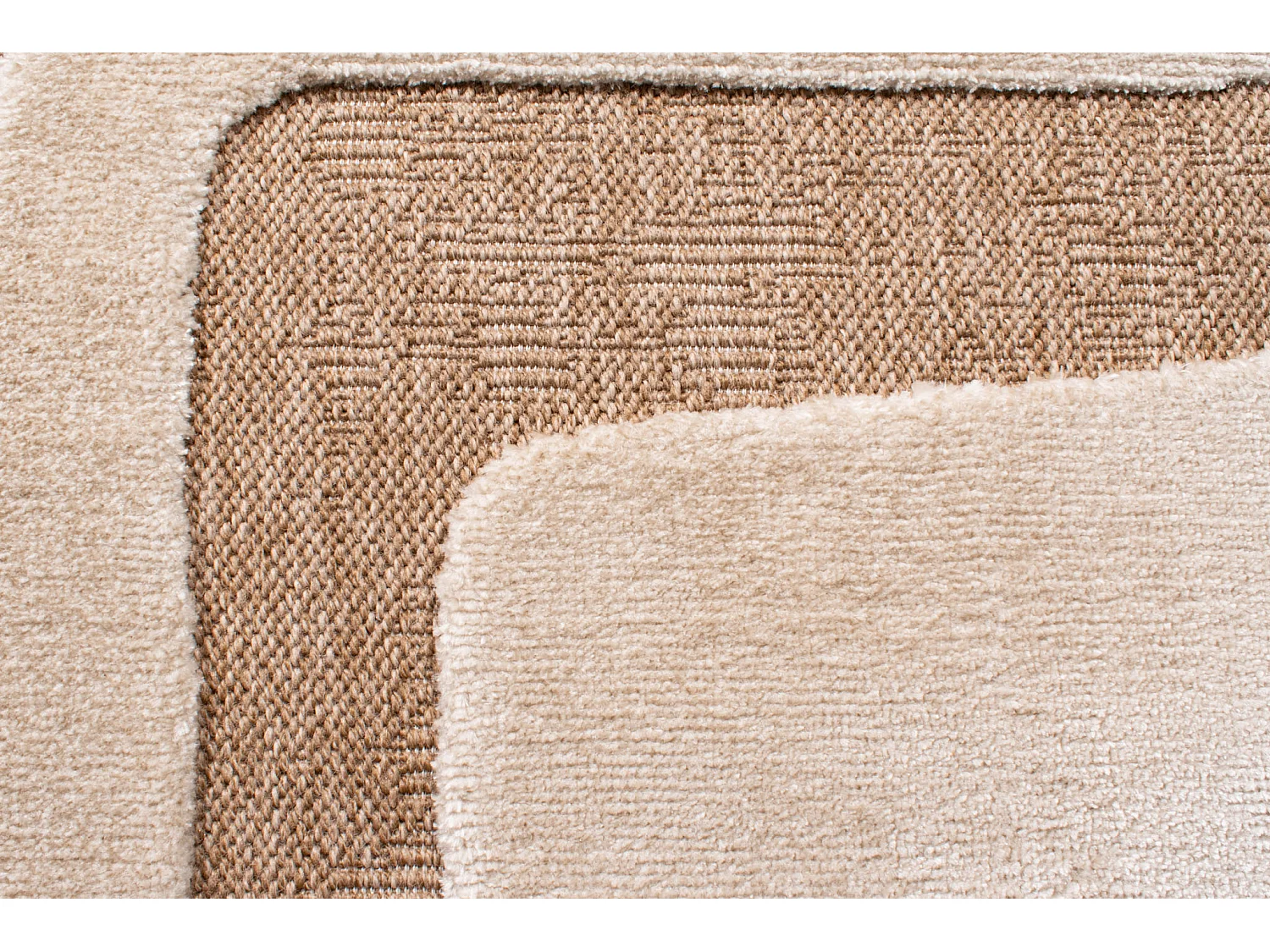 Tapis de salon - Palma - graphique - Blanc - 200x290