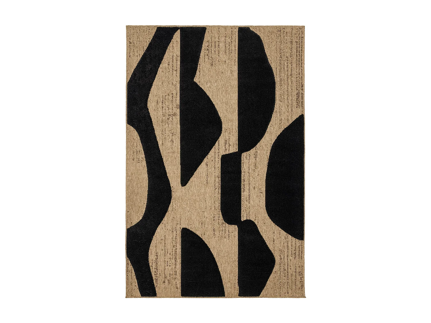 Tapis de salon - Palma - relief - Noir - 200x290