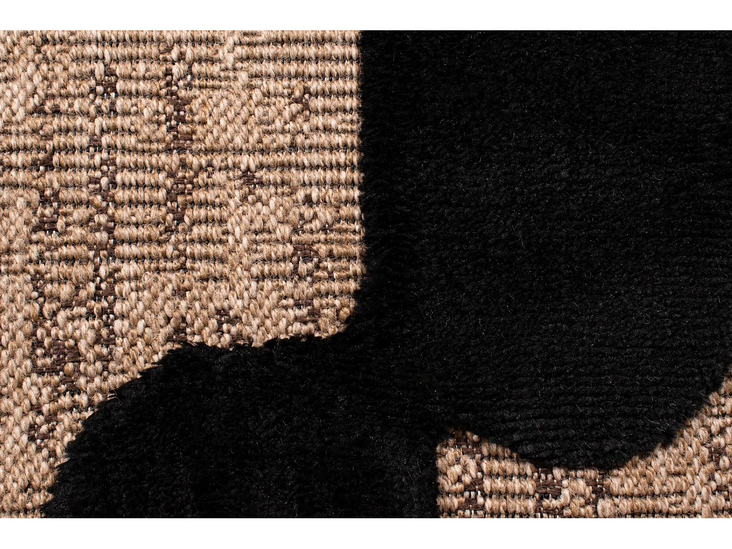 Tapis de salon - Palma - relief - Noir - 200x290