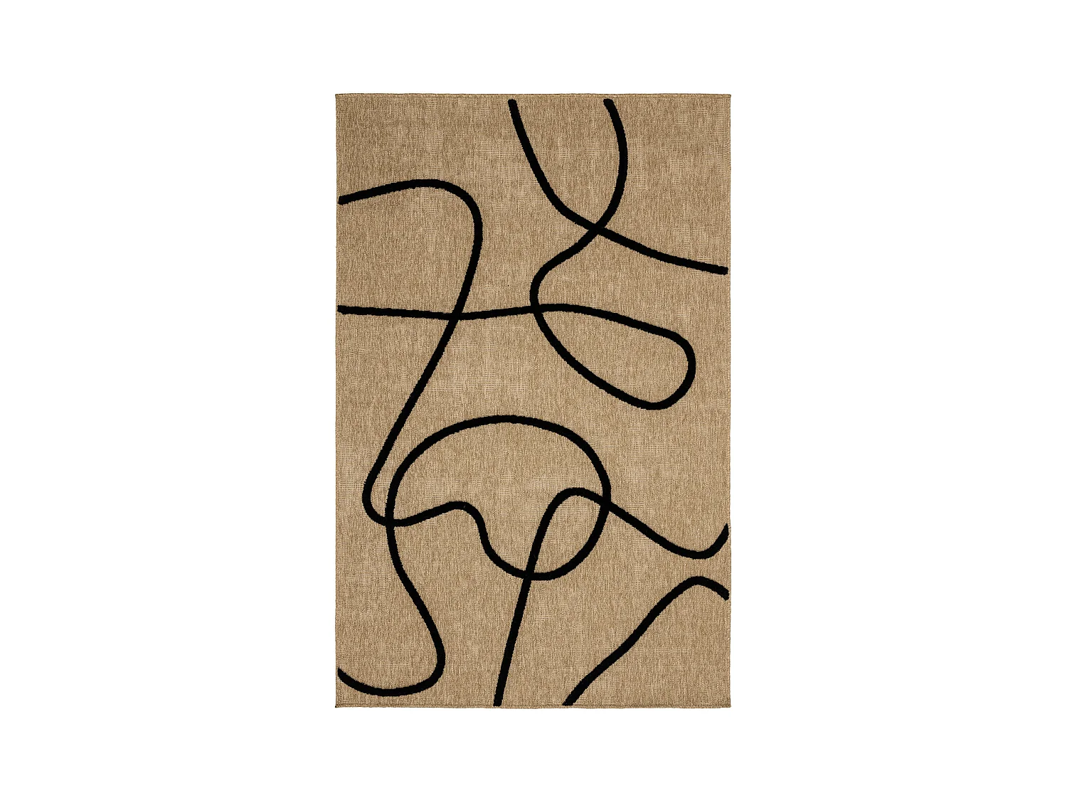 Tapis de salon - Palma - abstrait - Noir - 200x290