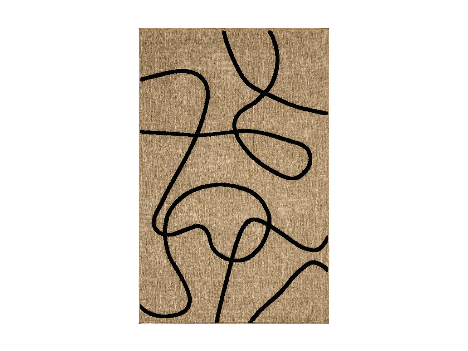 Tapis de salon - Palma - abstrait - Noir - 200x290