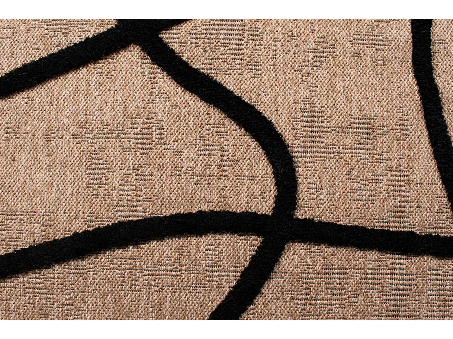 Tapis de salon - Palma - abstrait - Noir - 200x290