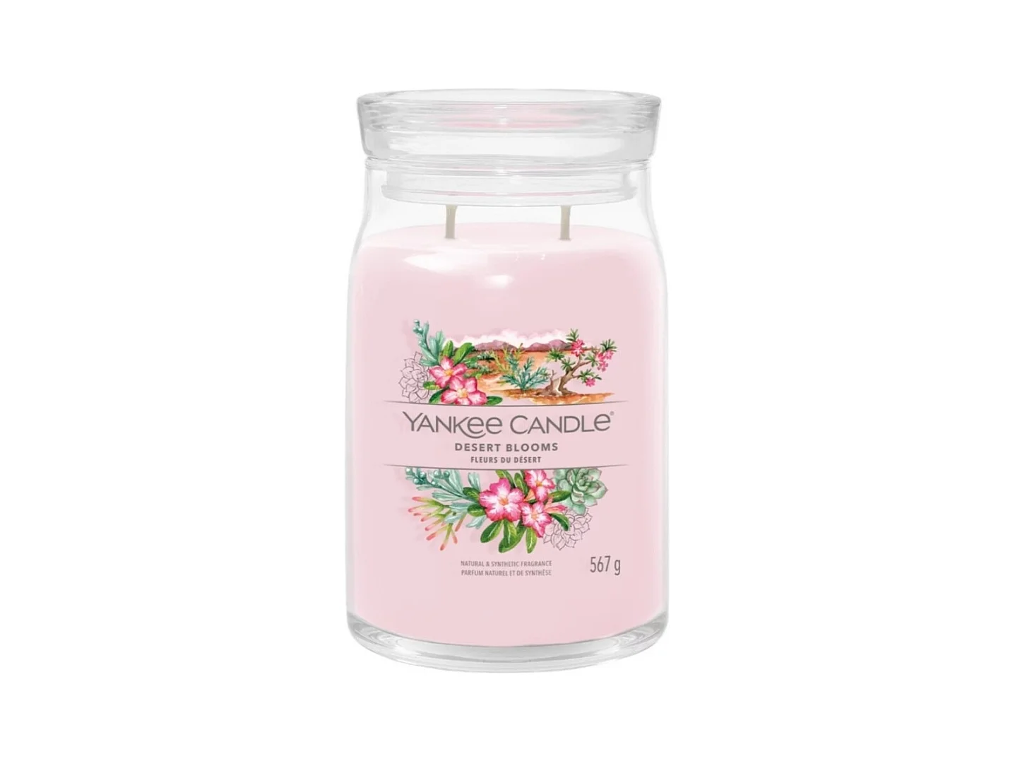 Bougie signature Fleurs du désert grand modèle