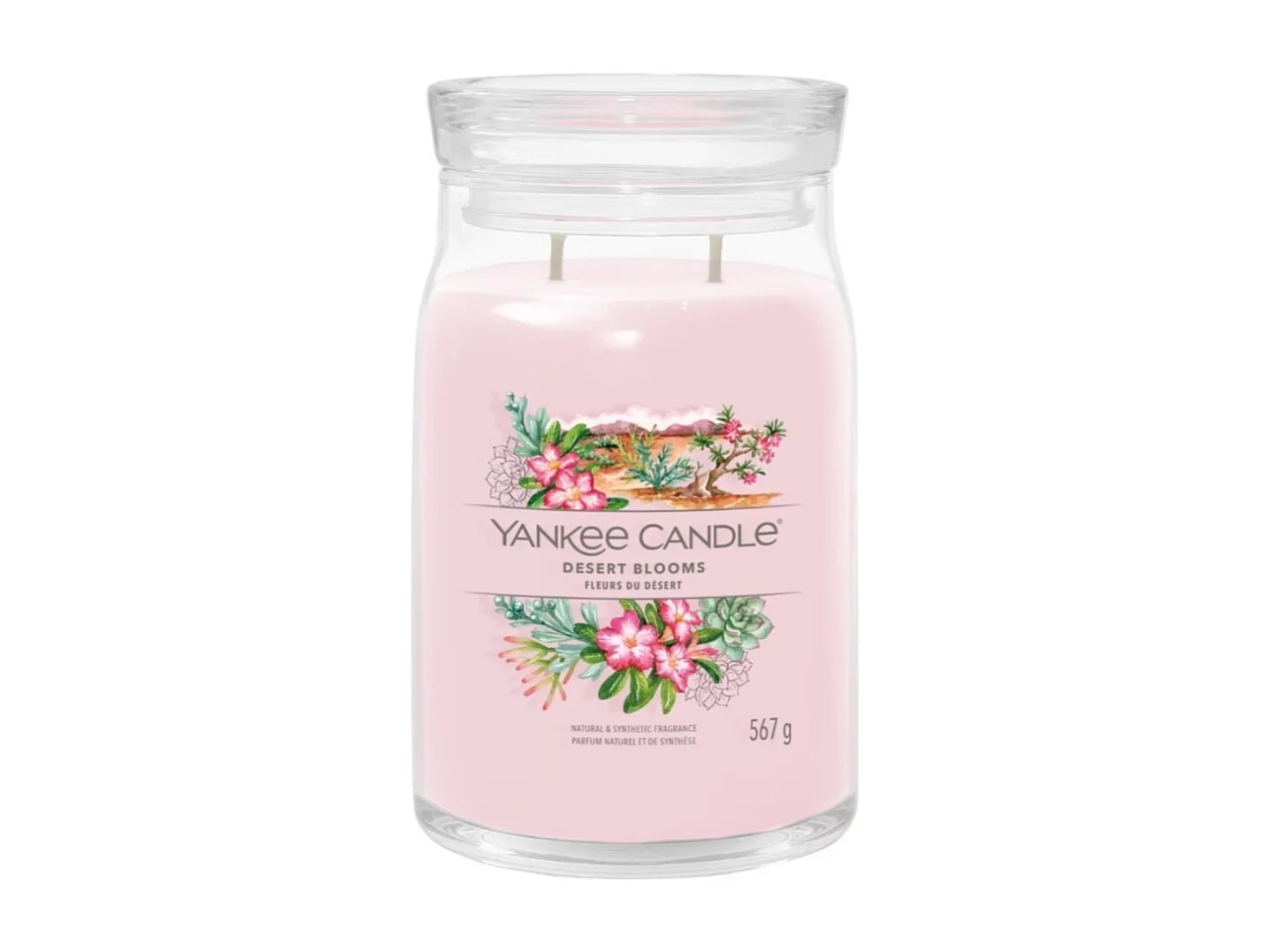 Bougie signature Fleurs du désert grand modèle