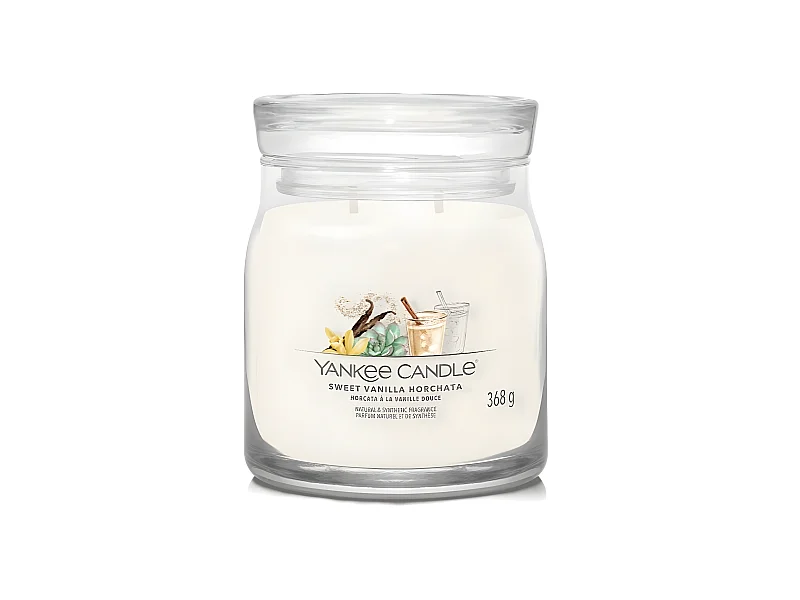 Bougie signature Horcata à la vanille douce modèle moyen