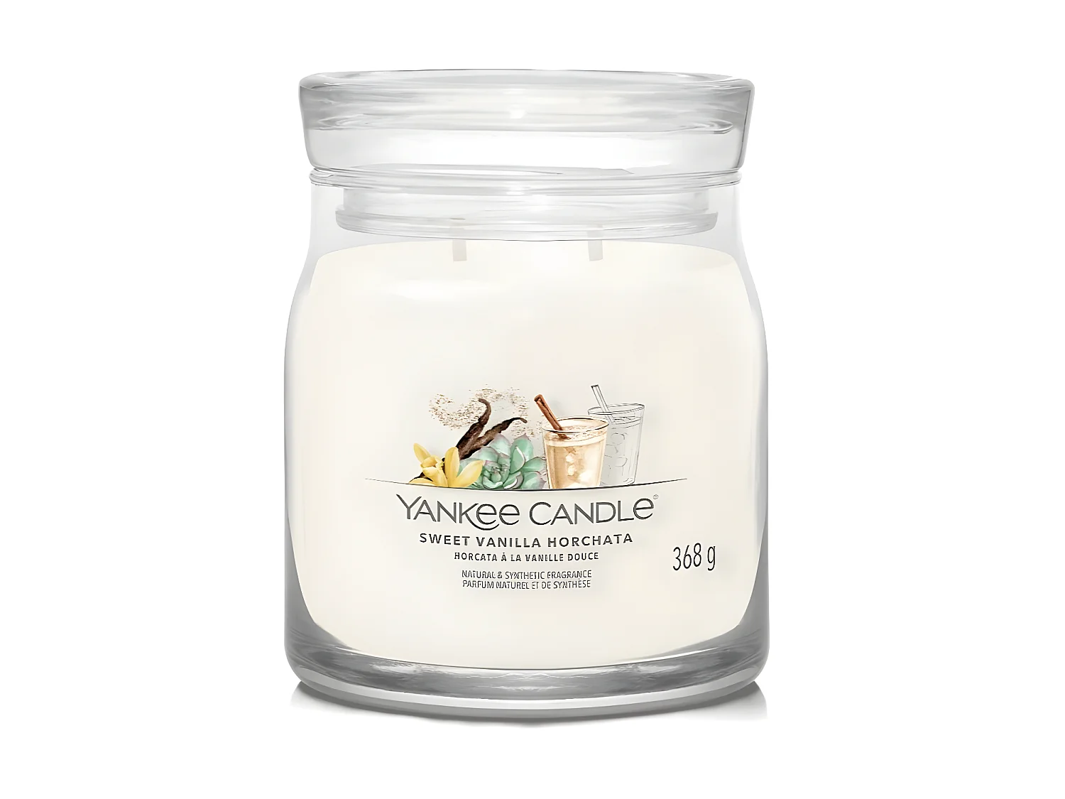 Bougie signature Horcata à la vanille douce modèle moyen