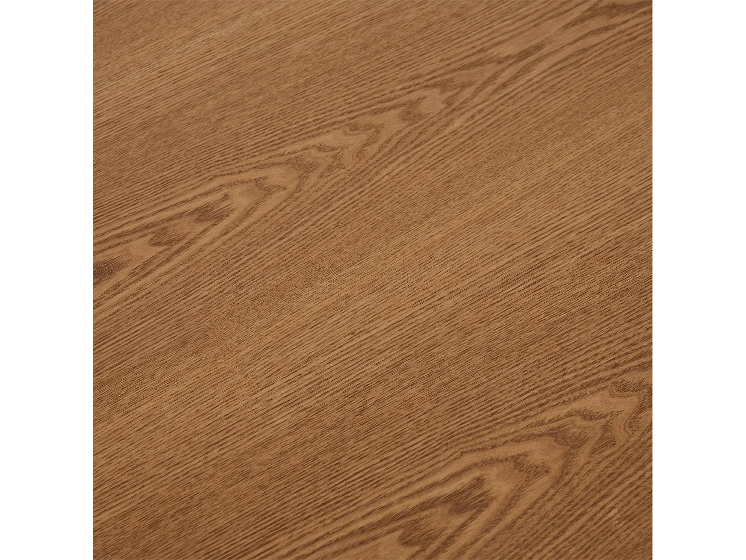 Table à manger Star - Rectangulaire - 6 couverts - MDF et placage de chêne - Naturel