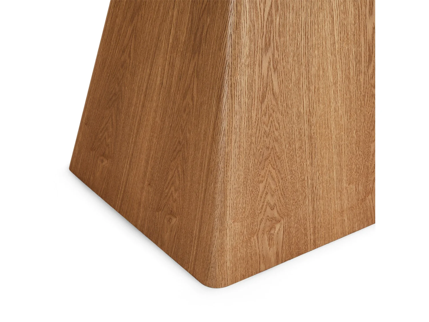 Table à manger Star - Rectangulaire - 6 couverts - MDF et placage de chêne - Naturel