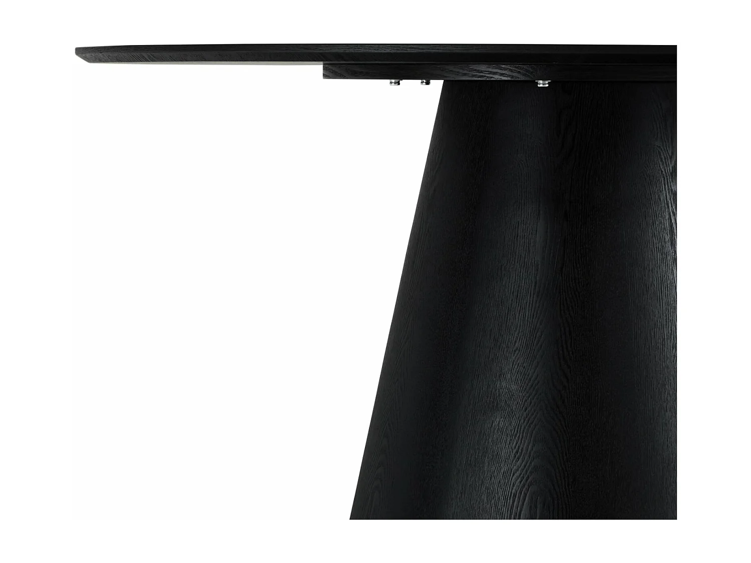 Ronde Eettafel Tango - 4 personen- MDF & eiken fineer - Zwart