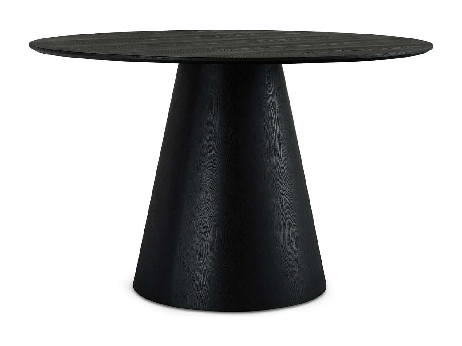 Ronde Eettafel Tango - 4 personen- MDF & eiken fineer - Zwart