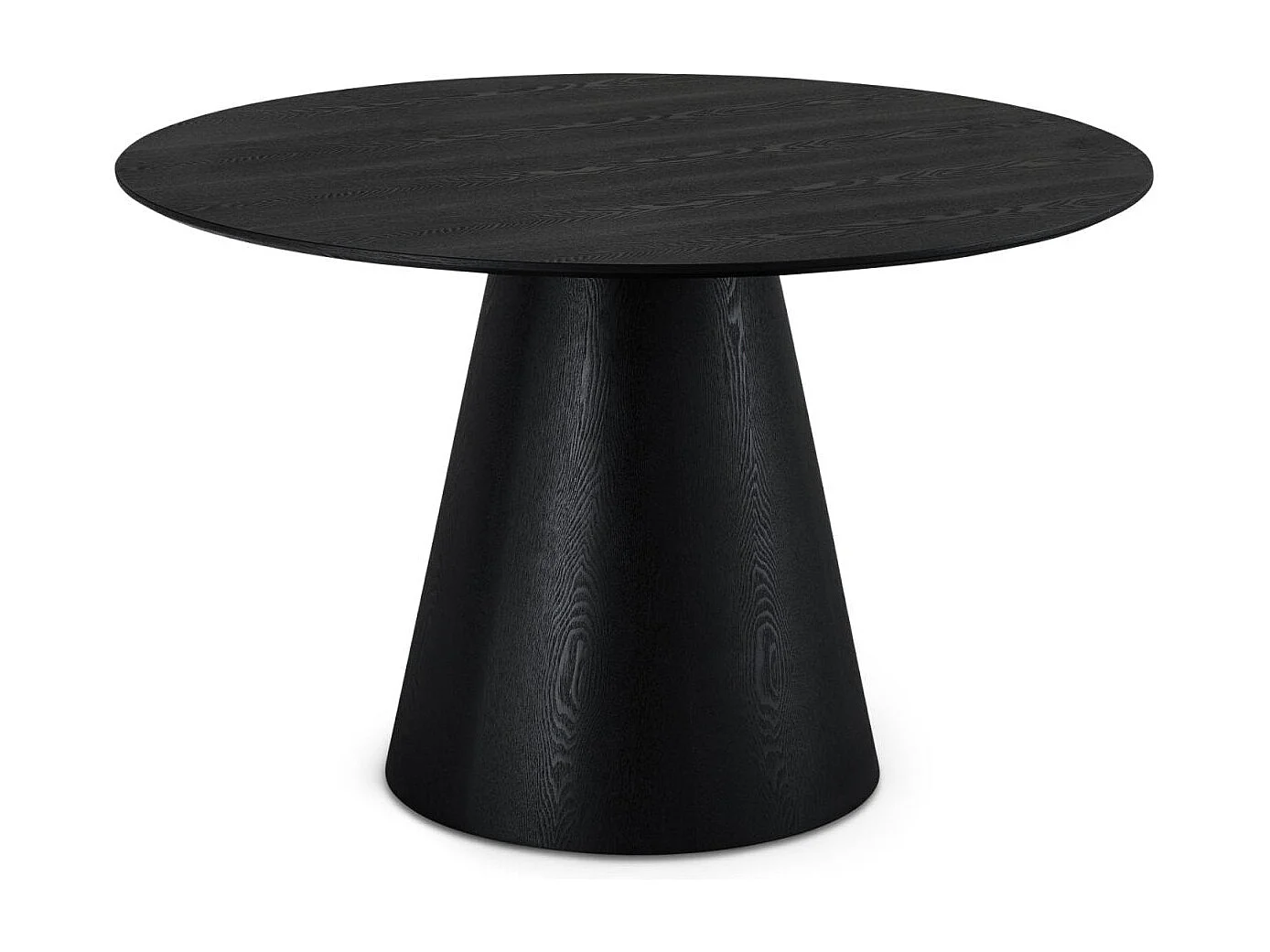 Ronde Eettafel Tango - 4 personen- MDF & eiken fineer - Zwart