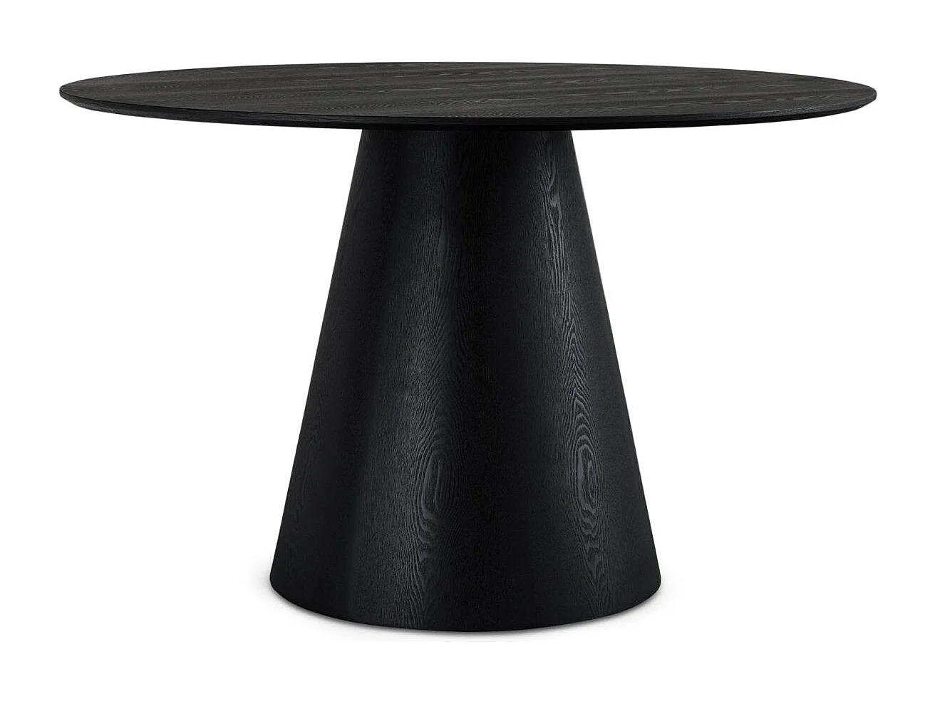 Ronde Eettafel Tango - 4 personen- MDF & eiken fineer - Zwart