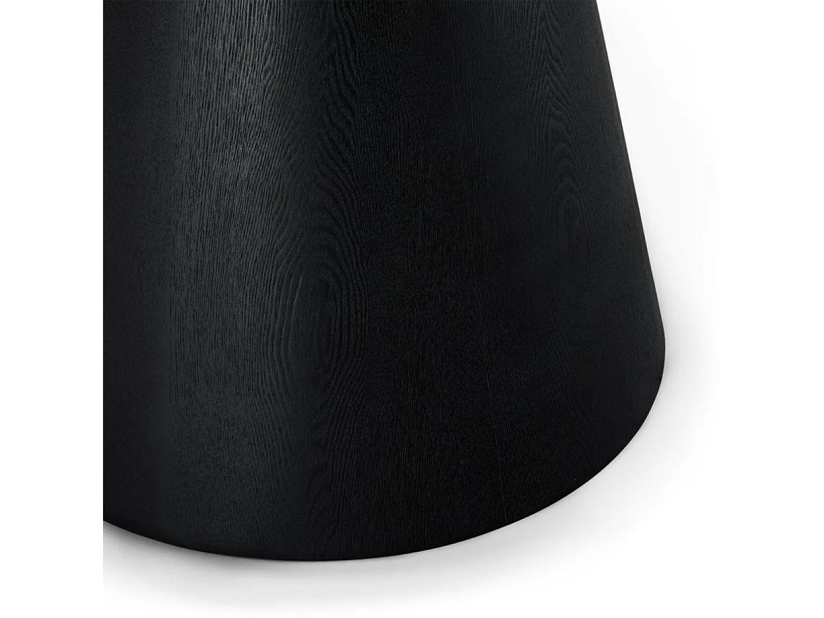 Ronde Eettafel Tango - 4 personen- MDF & eiken fineer - Zwart