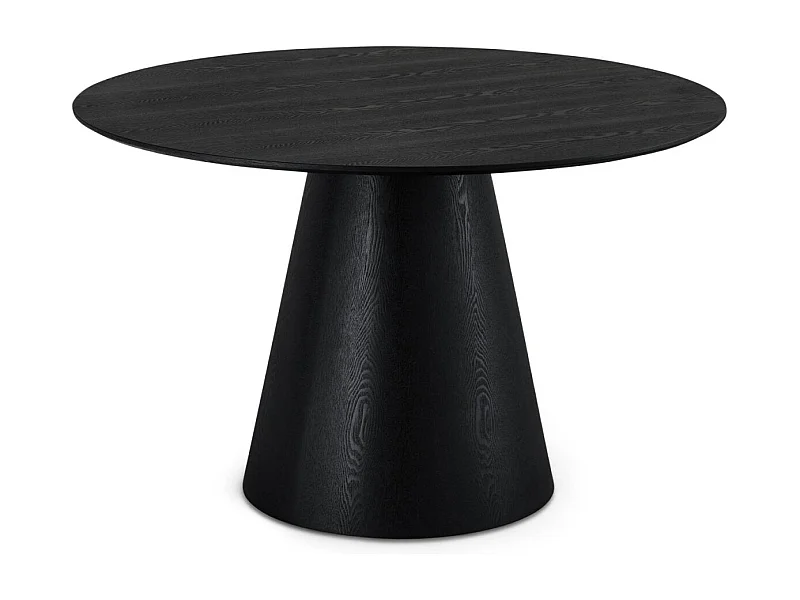 Ronde Eettafel Tango - 4 personen- MDF & eiken fineer - Zwart