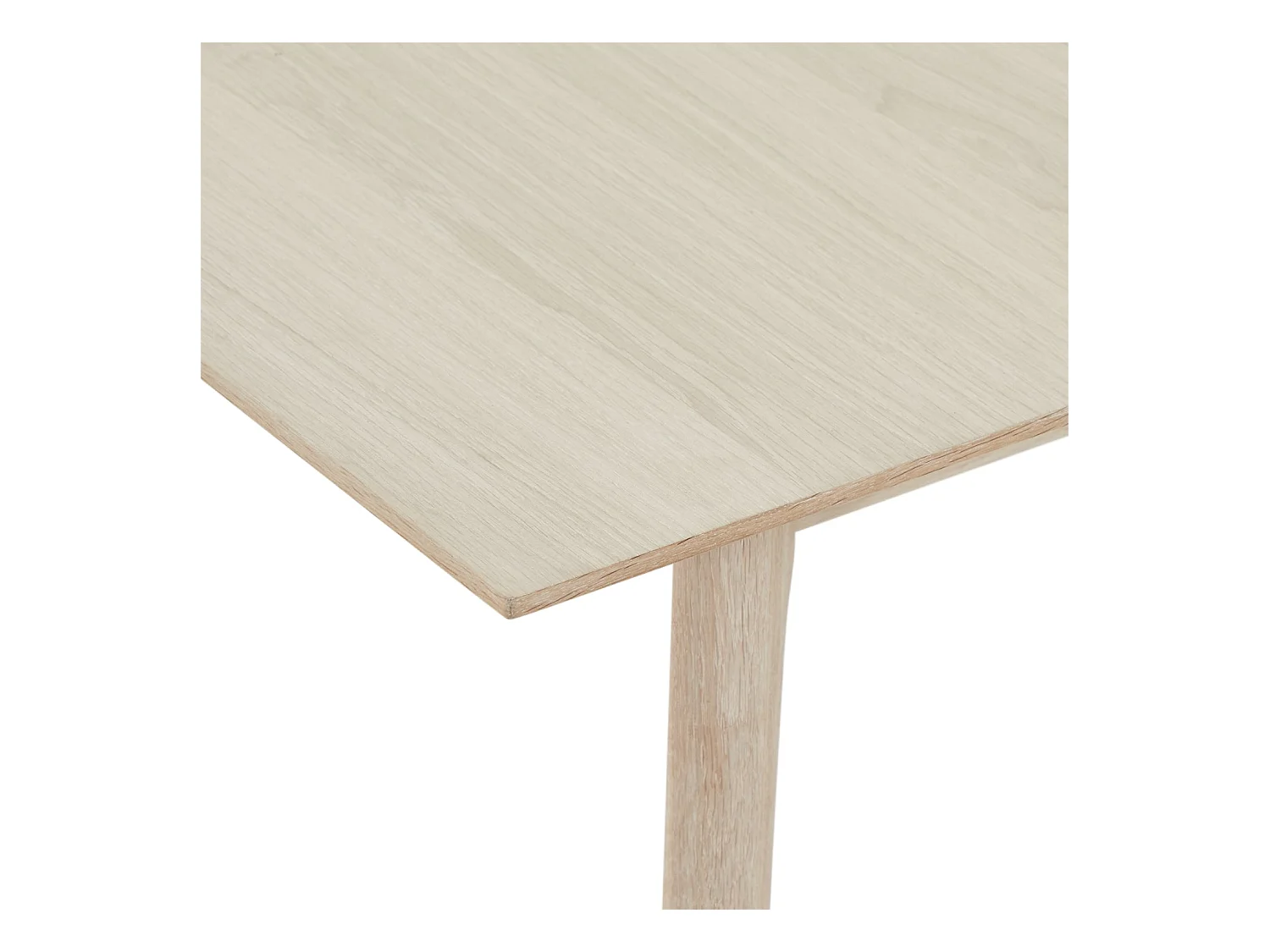 Rechteckiger Esstisch Ausziehbar Porto - 6 bis 10 Personen - Eichenholz & MDF - Weißöl