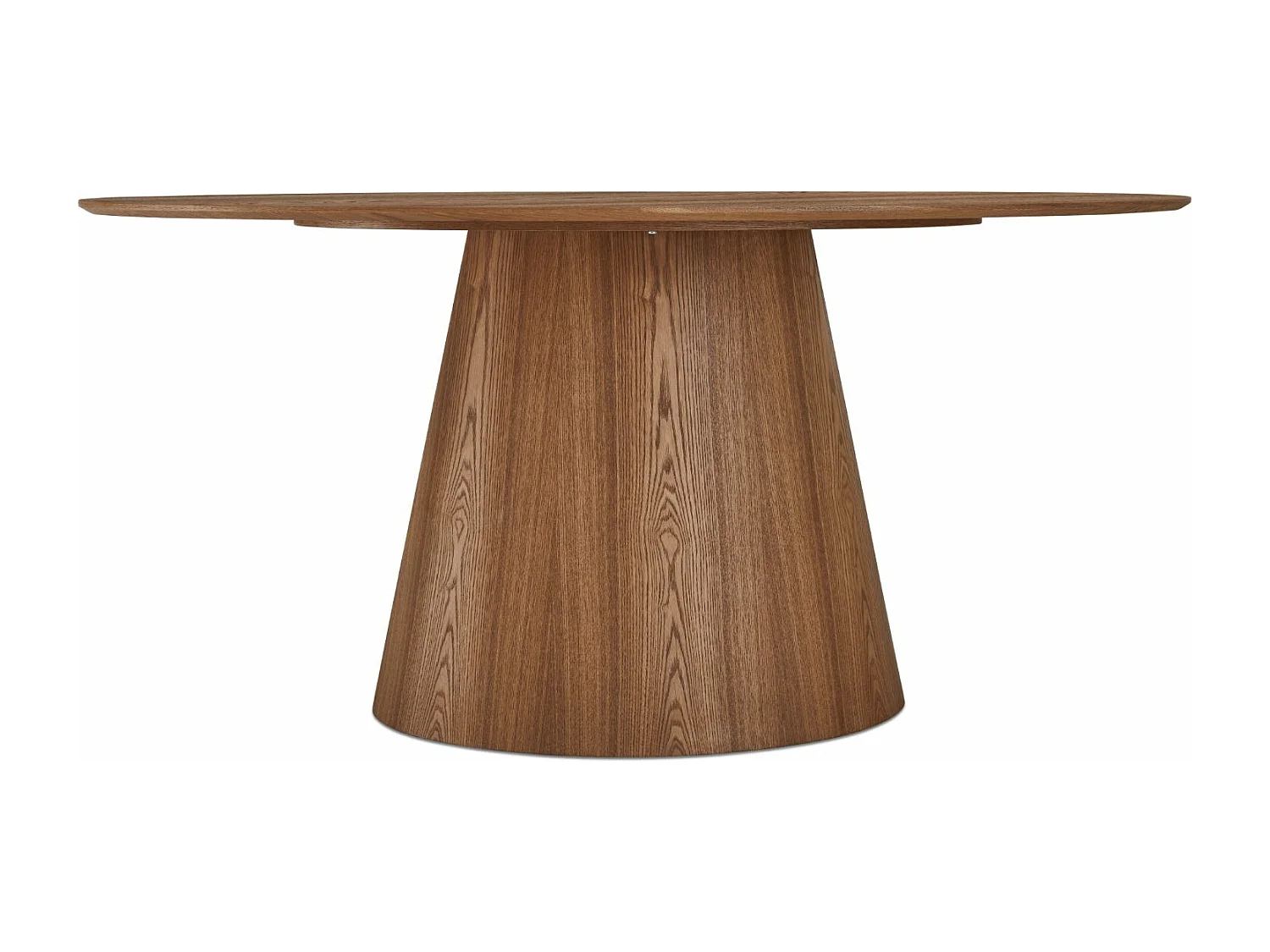 Table à manger Tango - Ovale - 6 couverts - MDF et placage de chêne - Naturel