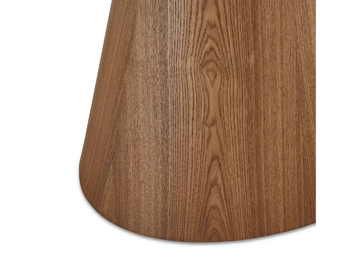 Table à manger Tango - Ovale - 6 couverts - MDF et placage de chêne - Naturel